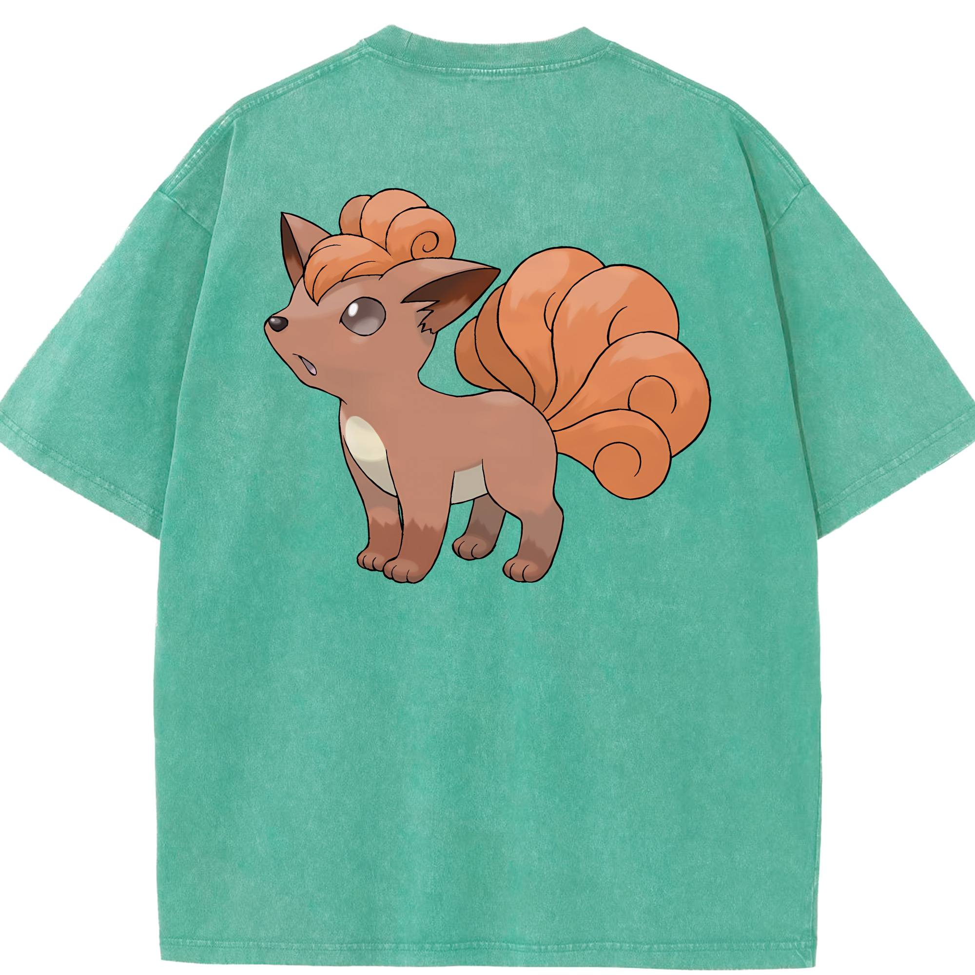 （画像用） ポケットモンスター Pokémon 綿100% ヴィンテージ風 半袖Tシャツ（背面プリント）